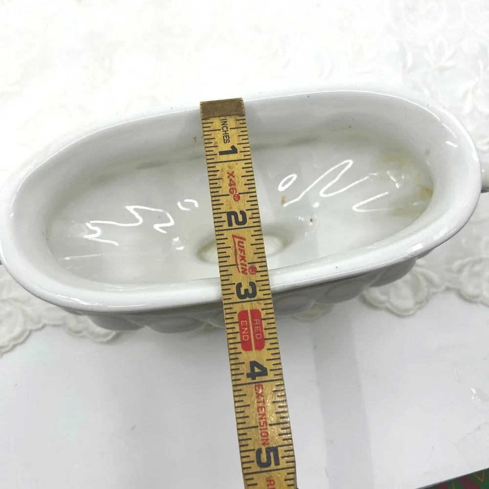 Vintage White Classic Design Italy Planter Ceramic Spanish Studio MCM